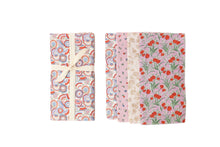 Load image into Gallery viewer, Liberty - Tan, Lavender and Red Floral Mismatched Napkins - Set of 4