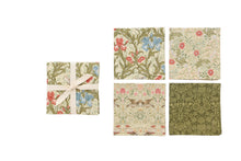 Load image into Gallery viewer, Morris Set of 4 Mismatched Napkins in Greens