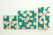 Load image into Gallery viewer, Citrus Napkins on Teal Background - Set of 4