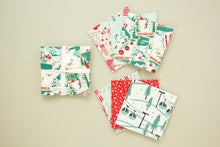 Load image into Gallery viewer, Ski Holiday Napkins- Red and Teals - Set of 6