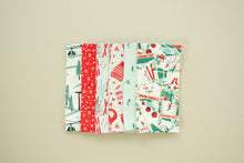 Load image into Gallery viewer, Ski Holiday Napkins- Red and Teals - Set of 6