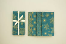 Load image into Gallery viewer, Elegant Holiday Napkins in Warm Teal - Set of 4