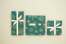 Load image into Gallery viewer, Elegant Holiday Napkins in Warm Teal - Set of 4