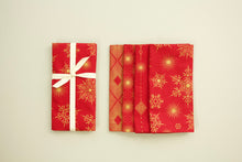 Load image into Gallery viewer, Elegant Holiday Napkins in Red - Set of 4