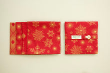 Load image into Gallery viewer, Elegant Holiday Napkins in Red - Set of 4