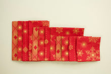 Load image into Gallery viewer, Elegant Holiday Napkins in Red - Set of 4
