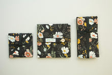 Load image into Gallery viewer, Black Floral Mismatched Napkins - Set of 4