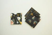 Load image into Gallery viewer, Black Floral Mismatched Napkins - Set of 4