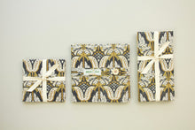 Load image into Gallery viewer, Classic Navy and Browns Napkins - Set of 4