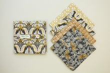 Load image into Gallery viewer, Classic Navy and Browns Napkins - Set of 4