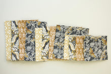 Load image into Gallery viewer, Classic Navy and Browns Napkins - Set of 4