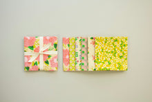 Load image into Gallery viewer, Bright Cream, Pinks and Kelly Green Prints - Set of 6
