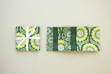 Load image into Gallery viewer, Dark Green Florals - Set of 6