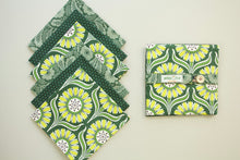 Load image into Gallery viewer, Dark Green Florals - Set of 6
