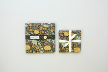 Load image into Gallery viewer, William Morris Black with Golds - Set of 4