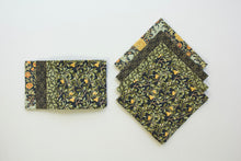 Load image into Gallery viewer, William Morris Black with Golds - Set of 4