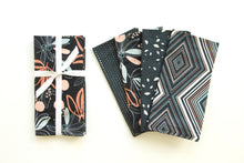 Load image into Gallery viewer, Midnight Blue Mid-Mod Napkins- Set of 4