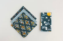 Load image into Gallery viewer, Cranes Navy Mismatched Napkins - Set of 4 - Everyday - Cocktail