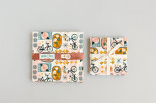 Load image into Gallery viewer, Boho Bike Print Mismatched Napkins - Set of 4 - Everyday - Cocktail