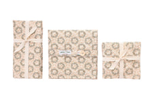 Load image into Gallery viewer, Beige Winter Themed Napkins with Wreaths- Set of 4
