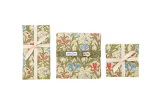 Load image into Gallery viewer, Morris Set of 4 Mismatched Napkins in Greens
