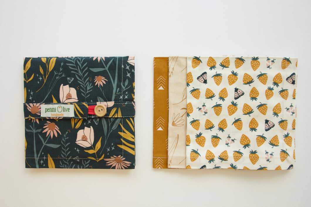 Warm Summer Themed Napkins - Set of 4