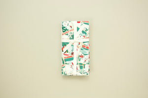 Ski Holiday Napkins- Red and Teals - Set of 6