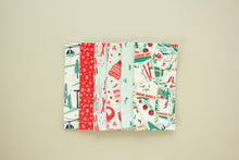 Load image into Gallery viewer, Ski Holiday Napkins- Red and Teals - Set of 6
