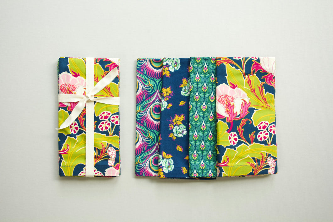 Rich Colorful Napkins - Set of 4