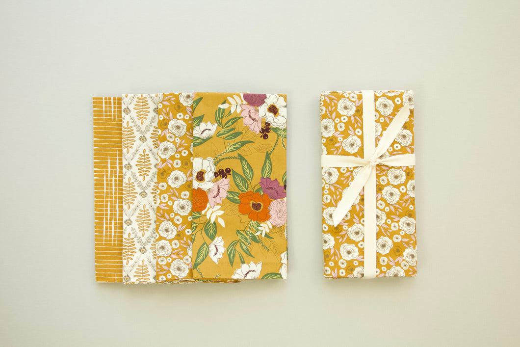 Warm Gold Toned Napkins - Set of 4