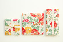 Load image into Gallery viewer, Bright Poppy and Floral Themed Napkins- Set of 4
