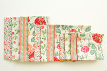 Load image into Gallery viewer, Bright Poppy and Floral Themed Napkins- Set of 4
